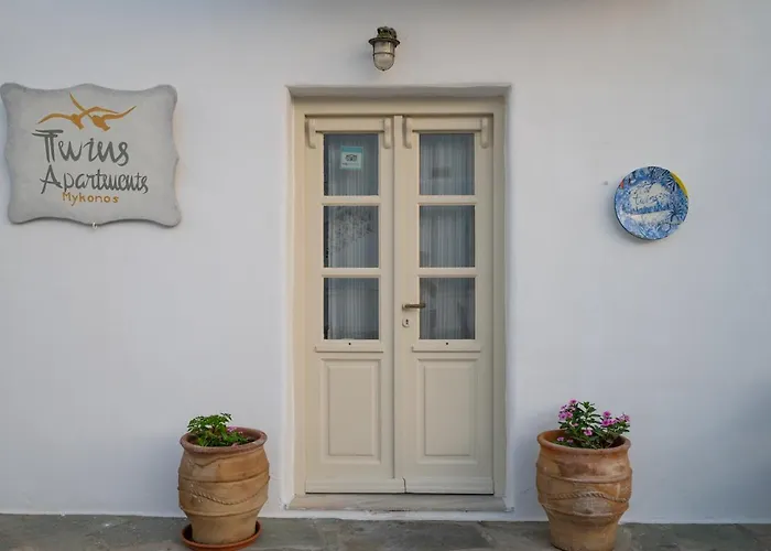 Hotel miłości Twins-trisa Ornos (Mykonos)